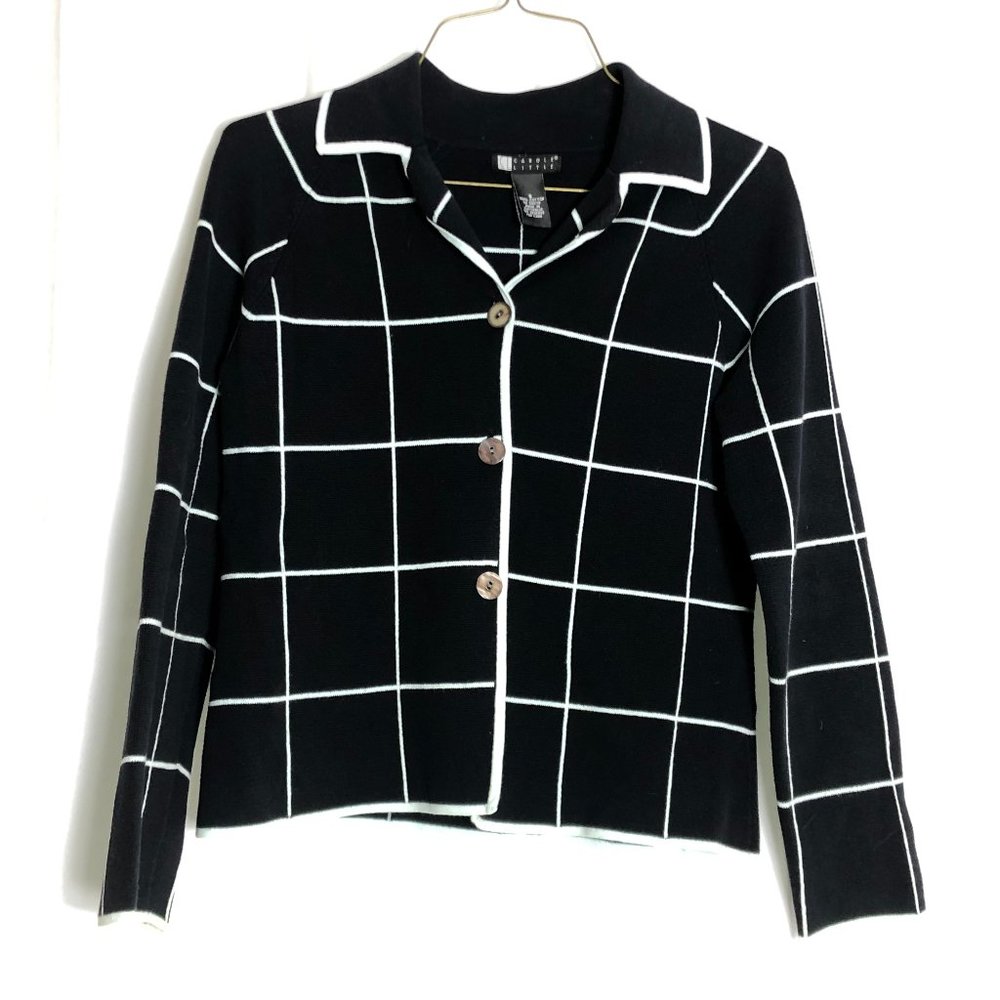 Carole Little Plaid Longsleeve Top